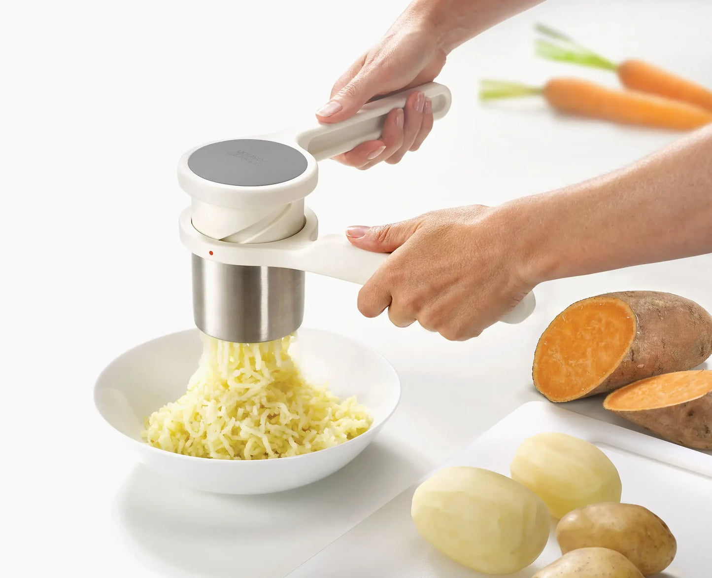 Presse-purée Helix™ Joseph Joseph – Ergonomique, Inox, Facile à Nettoyer