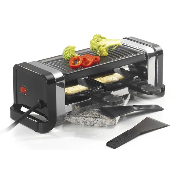 KitchenChef – Appareil raclette/gril/pierre 2 pers 350 W