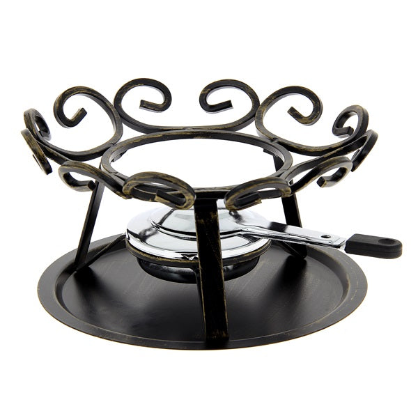 Réchaud à fondue savoyarde 23 cm Table & Cook – Fer forgé noir avec brûleur