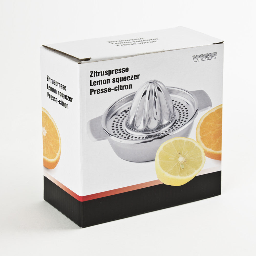Presse-agrumes manuel en inox Weis – Durable, Facile à Utiliser, Design Élégant