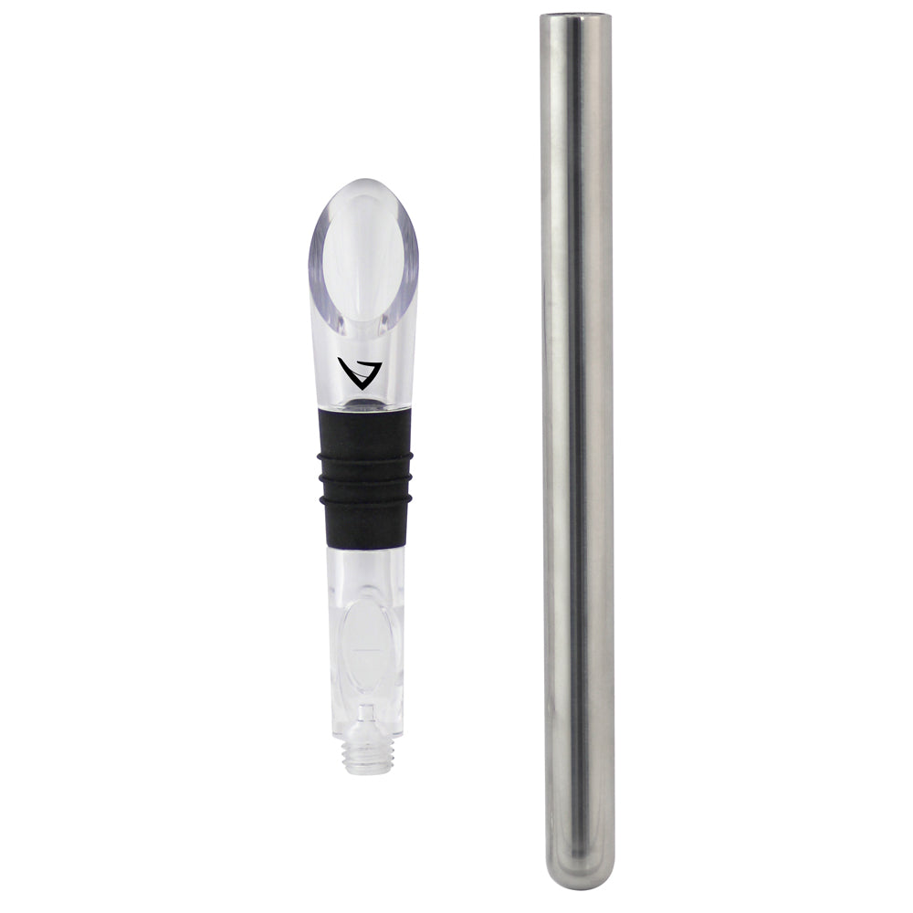 Verseur Vinturi avec tige refroidissante inox – Rafraîchit et verse sans goutte
