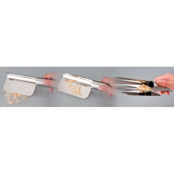 Ramasse-miettes Ibili en inox 21,5 cm – Manche collecteur pour table propre