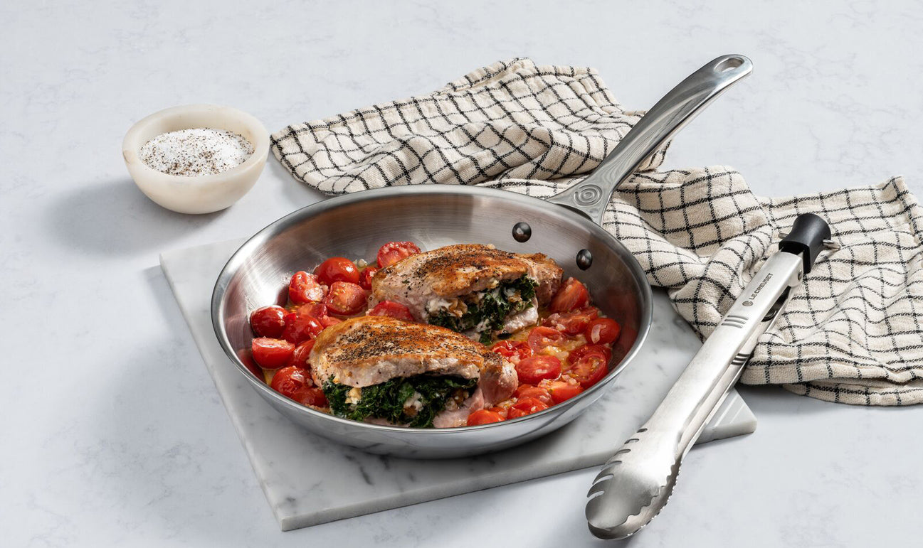Poêle en Inox Signature Le Creuset – Technologie 3 couches, Compatible induction, Garantie à vie