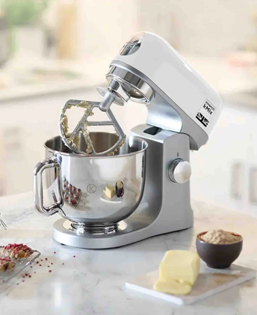 Kenwood kMix robot pâtissier 1000 W – Bol inox 5 L, mixage planétaire et accessoires pro