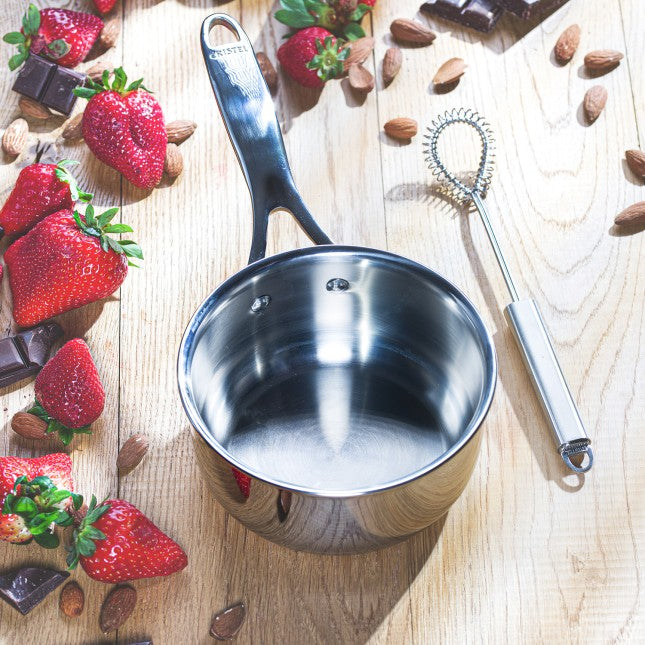 SERIE DE 3 CASSEROLES CRISTEL CASTEL PRO INOX