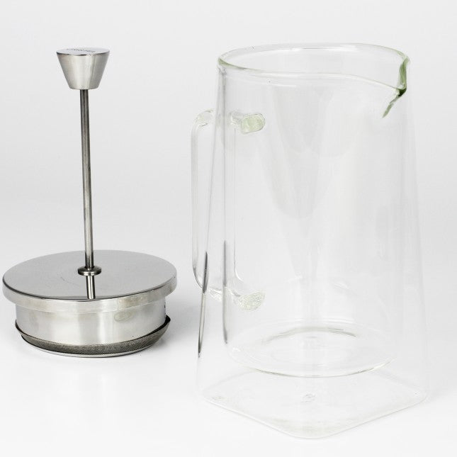 Cafetière à piston double paroi Robusta Cristel – Verre borosilicate et inox – 3, 5 ou 8 tasses