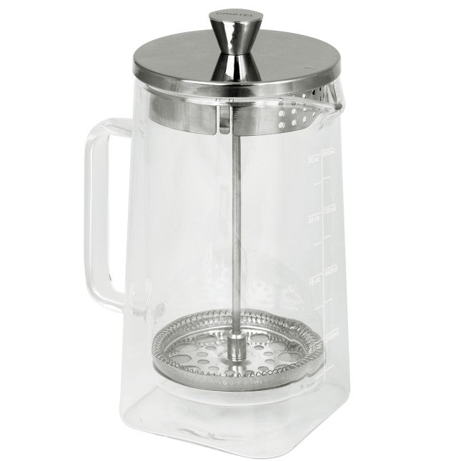 Cafetière à piston double paroi Robusta Cristel – Verre borosilicate et inox – 3, 5 ou 8 tasses