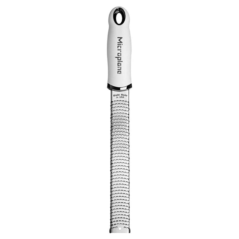 Râpe Microplane Premium Classic – Zester/grate fine inox, poignée grip, protection
