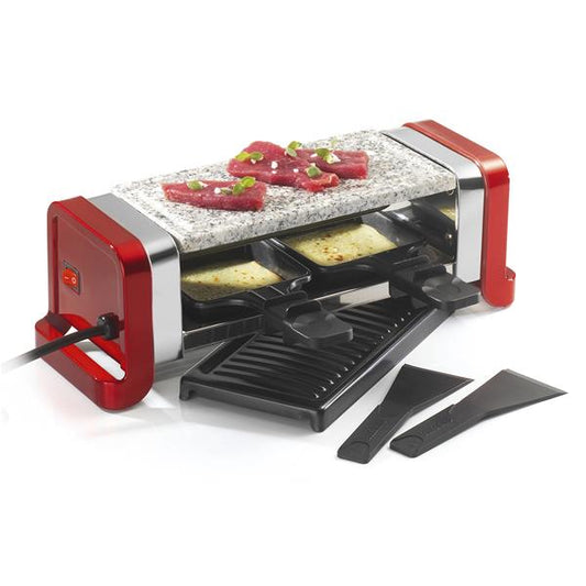 KitchenChef – Appareil raclette/gril/pierre 2 pers 350 W