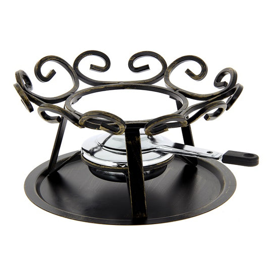 Réchaud à fondue savoyarde 23 cm Table & Cook – Fer forgé noir avec brûleur
