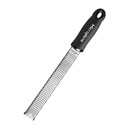 Râpe Microplane Premium Classic – Zester/grate fine inox, poignée grip, protection