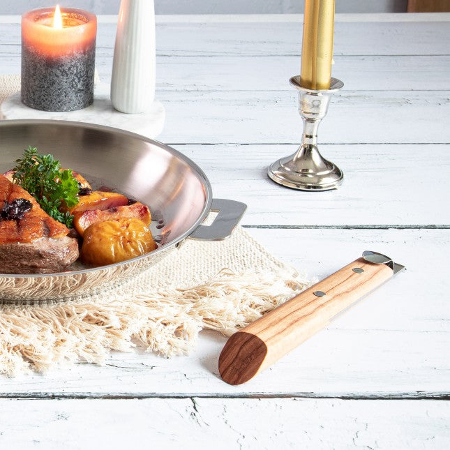 Poignée Casteline Bois – Élégance et Confort pour Vos Ustensiles - Aux Arts Culinaires