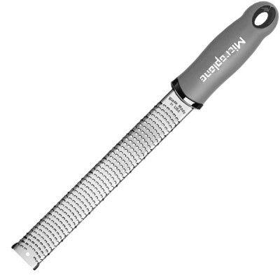 Râpe Microplane Premium Classic – Zester/grate fine inox, poignée grip, protection