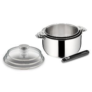 Lot 3 casseroles et couvercles Salvaspazio LAGOSTINA